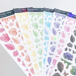Rose Solid Hologram Slim Sticker