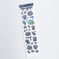 Rose Solid Hologram Slim Sticker