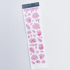 Rose Solid Hologram Slim Sticker