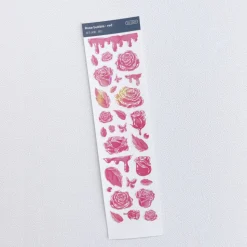 Rose Solid Hologram Slim Sticker