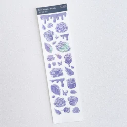 Rose Solid Hologram Slim Sticker