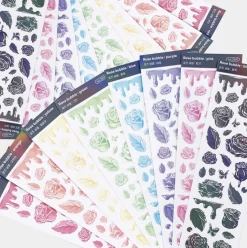 Rose Solid Hologram Slim Sticker