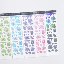 Rose Solid Hologram Slim Sticker