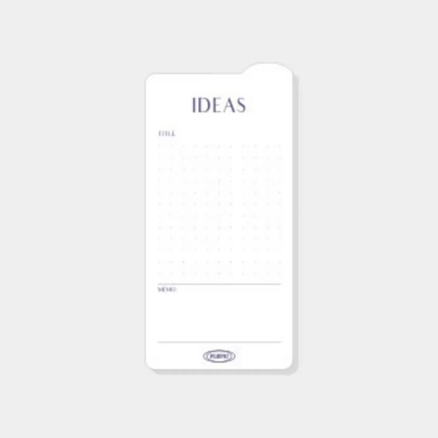 Rounded Edge Index Sticky Note