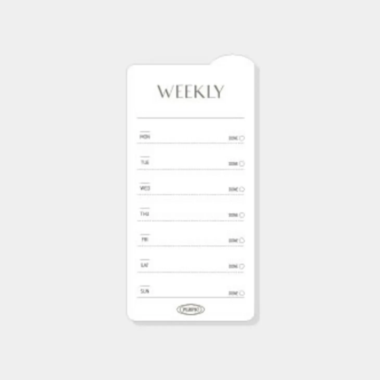 Rounded Edge Index Sticky Note