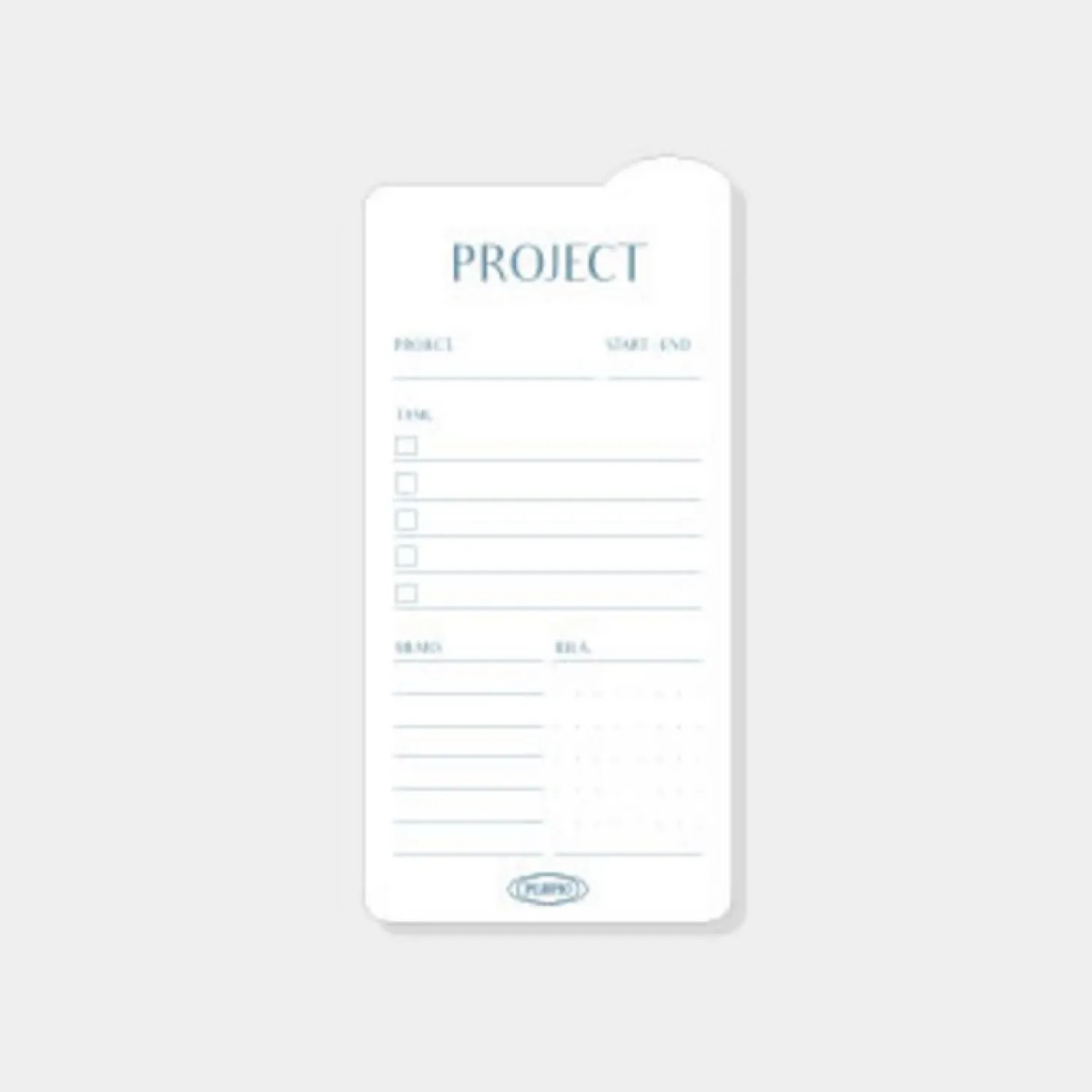 Rounded Edge Index Sticky Note