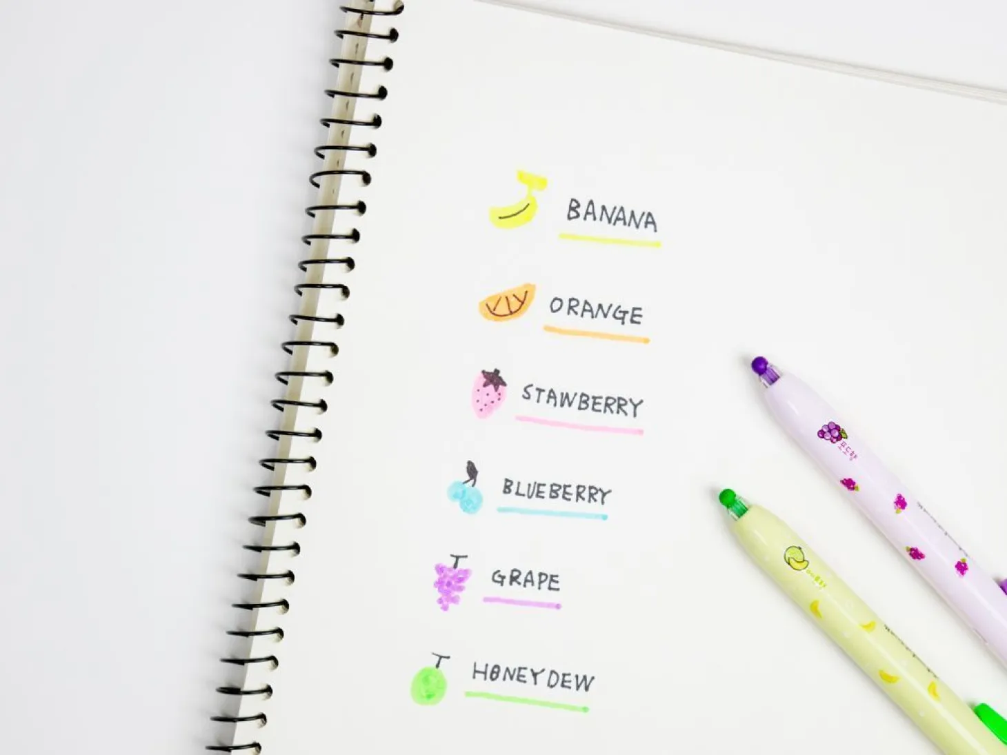 Round Tip Highlighter Set