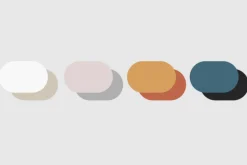 Round Two Tone Color Placemat