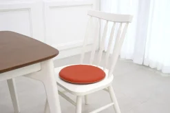 Round Vegan Leather Sitting Cushion