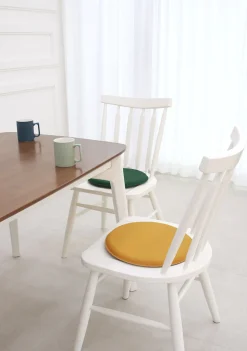 Round Vegan Leather Sitting Cushion