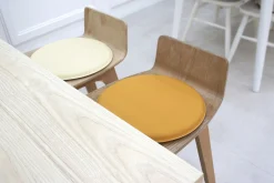 Round Vegan Leather Sitting Cushion