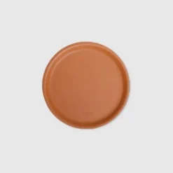 Round Vegan Leather Tea Coaster