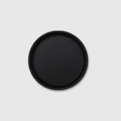 Round Vegan Leather Tea Coaster