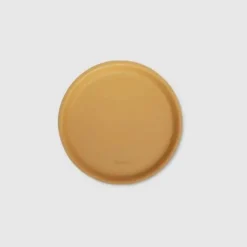 Round Vegan Leather Tea Coaster