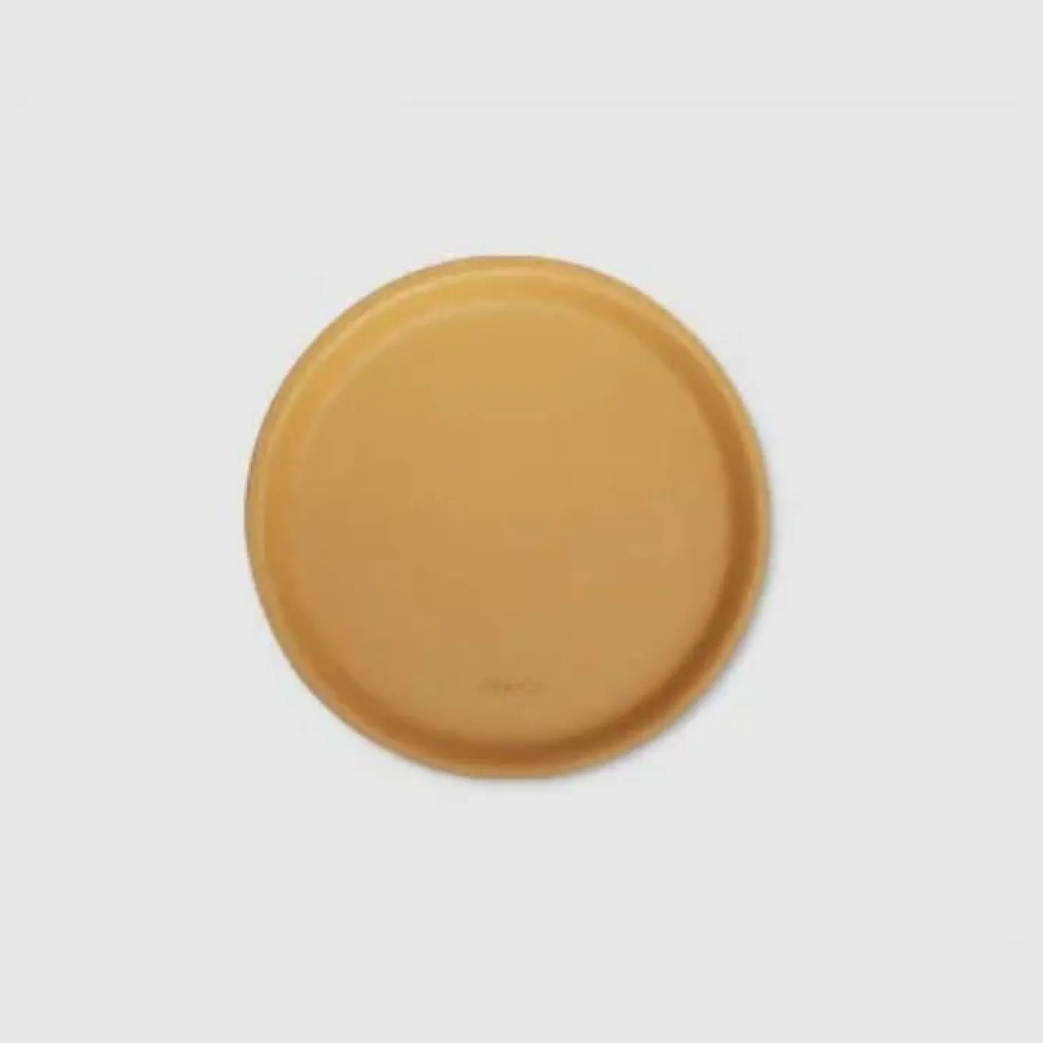 Round Vegan Leather Tea Coaster