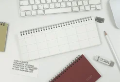 3-Row Desk Weekly Scheduler