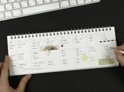 3-Row Desk Weekly Scheduler