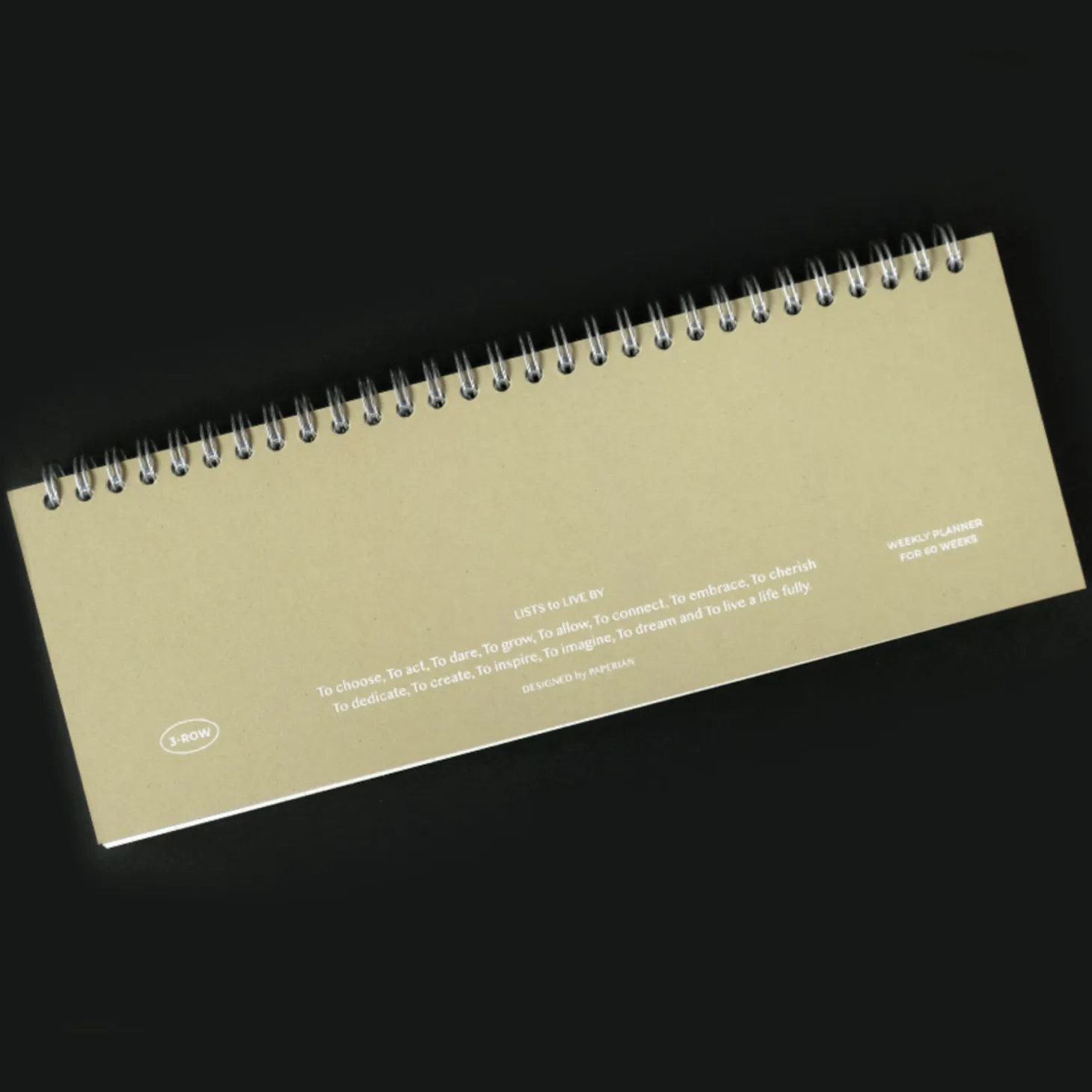 3-Row Desk Weekly Scheduler