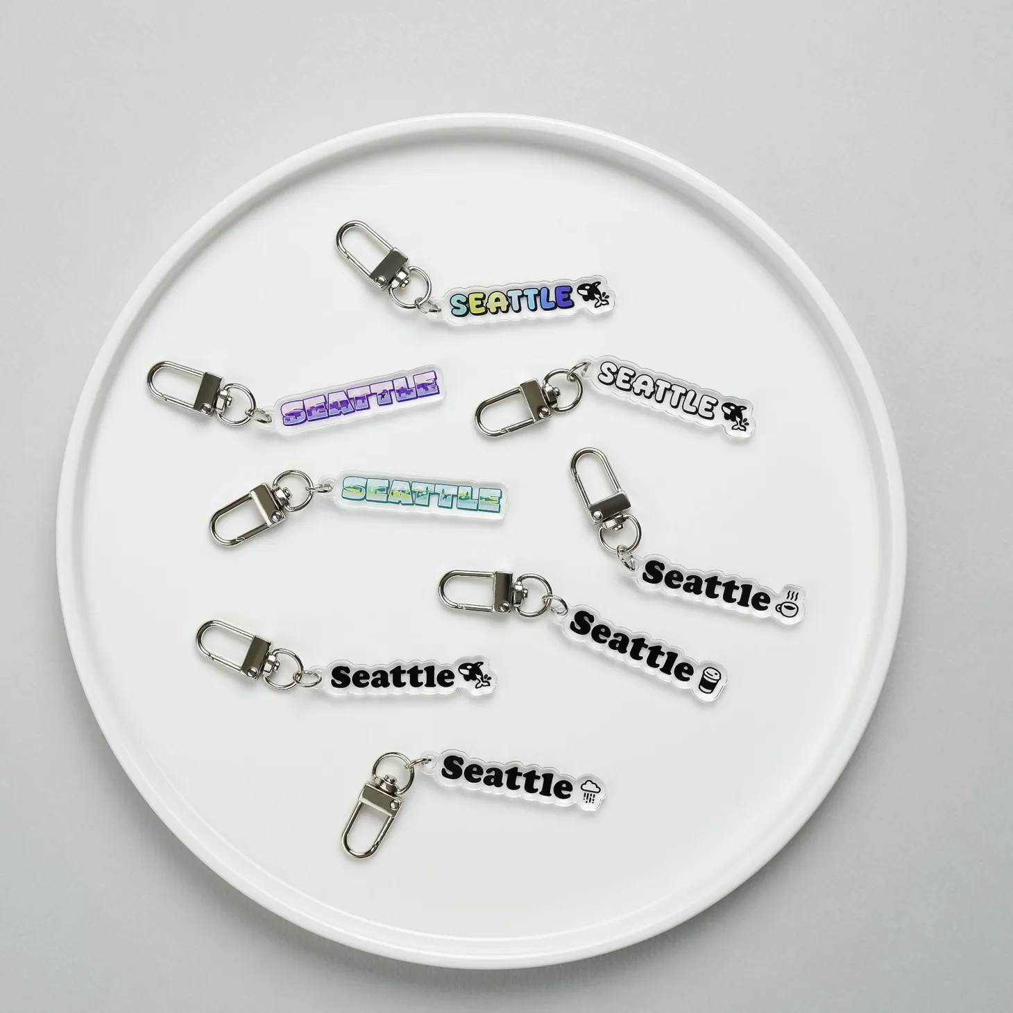 Seattle Acrylic Key Ring