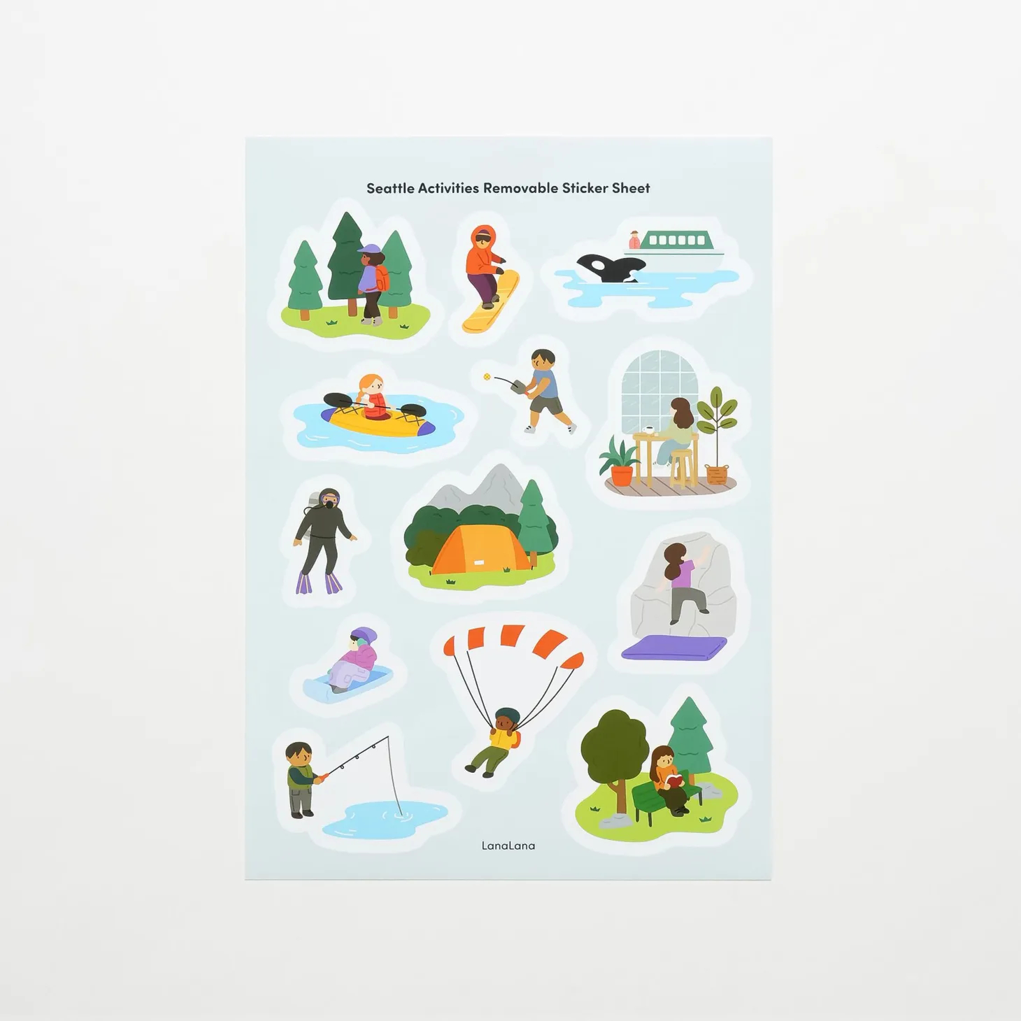 Seattle Activities Deco Sticker