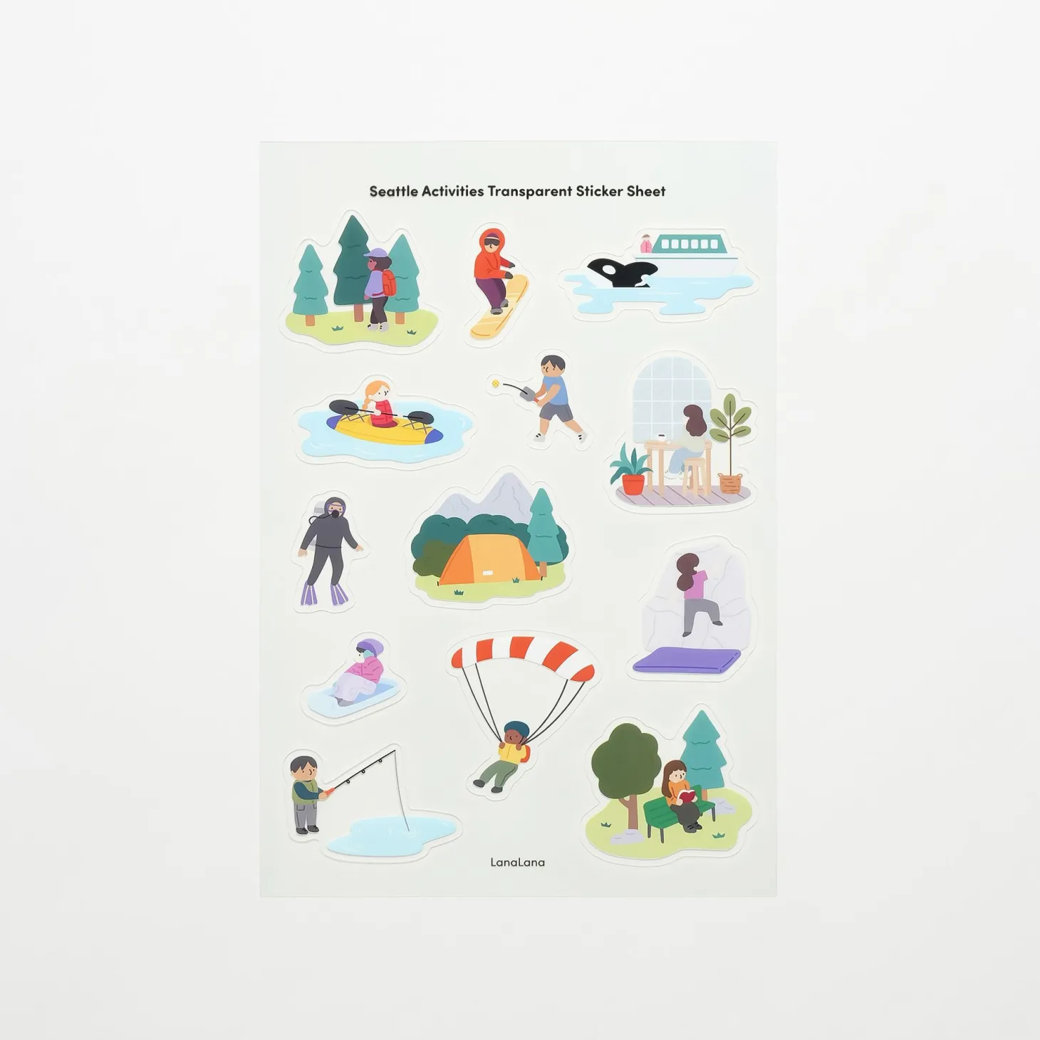 Seattle Activities Deco Sticker