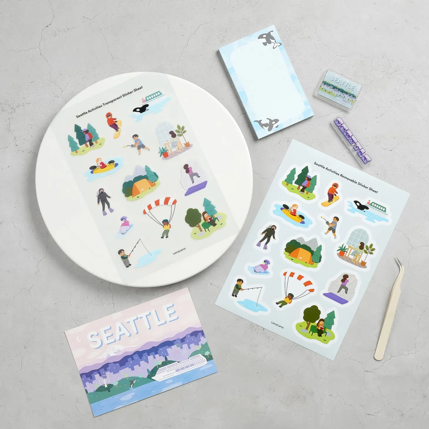 Seattle Activities Deco Sticker