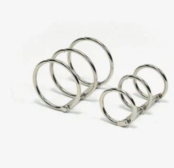 Silver A5 Binder 6 Ring Set