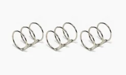 Silver A5 Binder 6 Ring Set