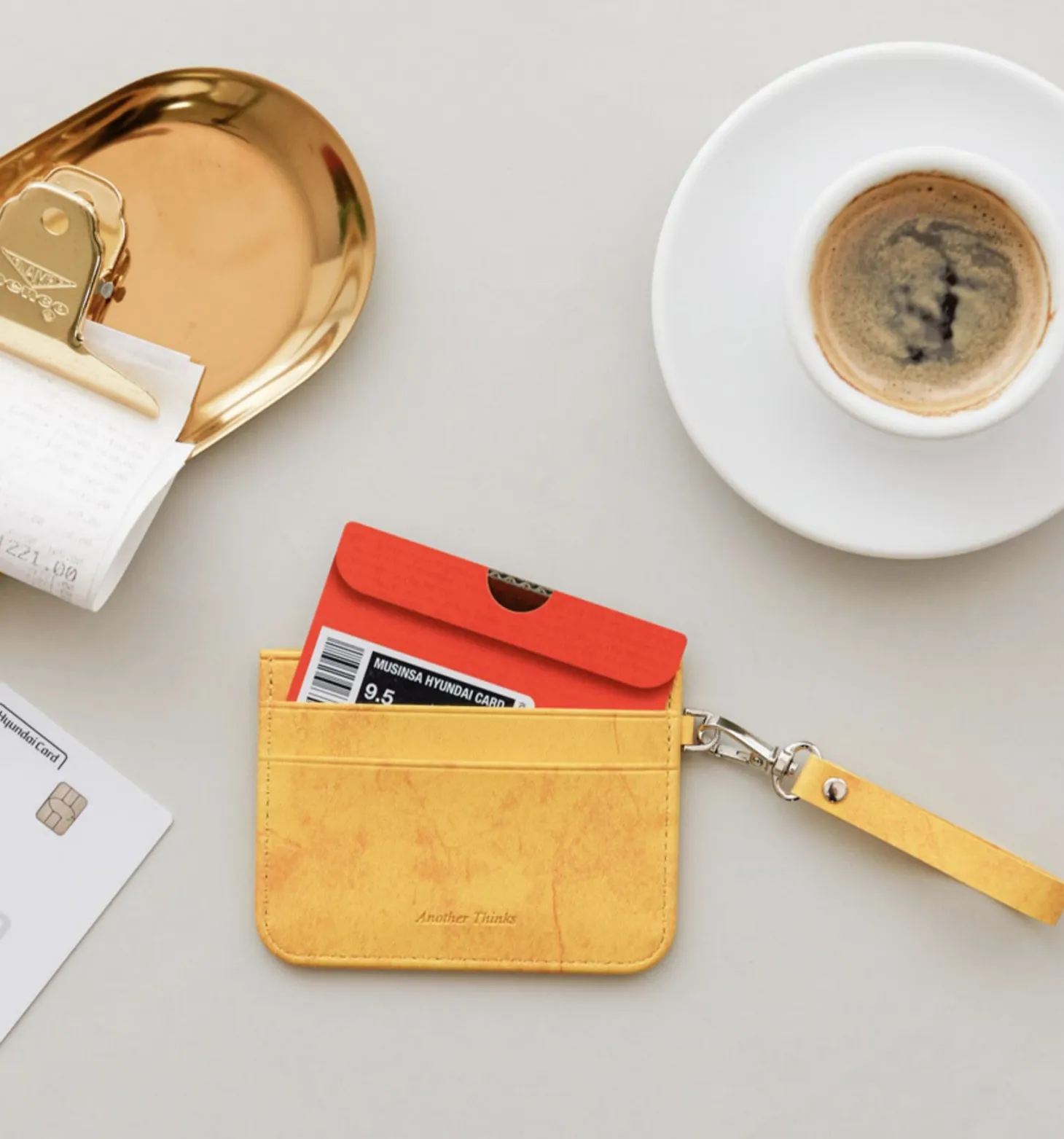 Simple Ash Strap Card Pocket