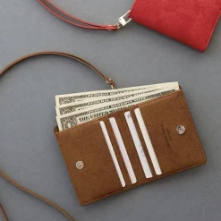 Simple Ash Wallet + Neck Strap Set