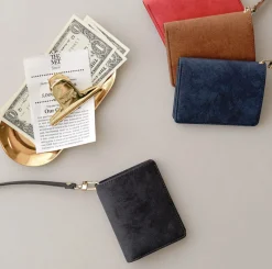 Simple Ash Wallet + Neck Strap Set