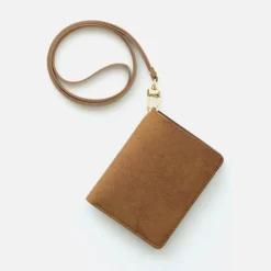 Simple Ash Wallet + Neck Strap Set