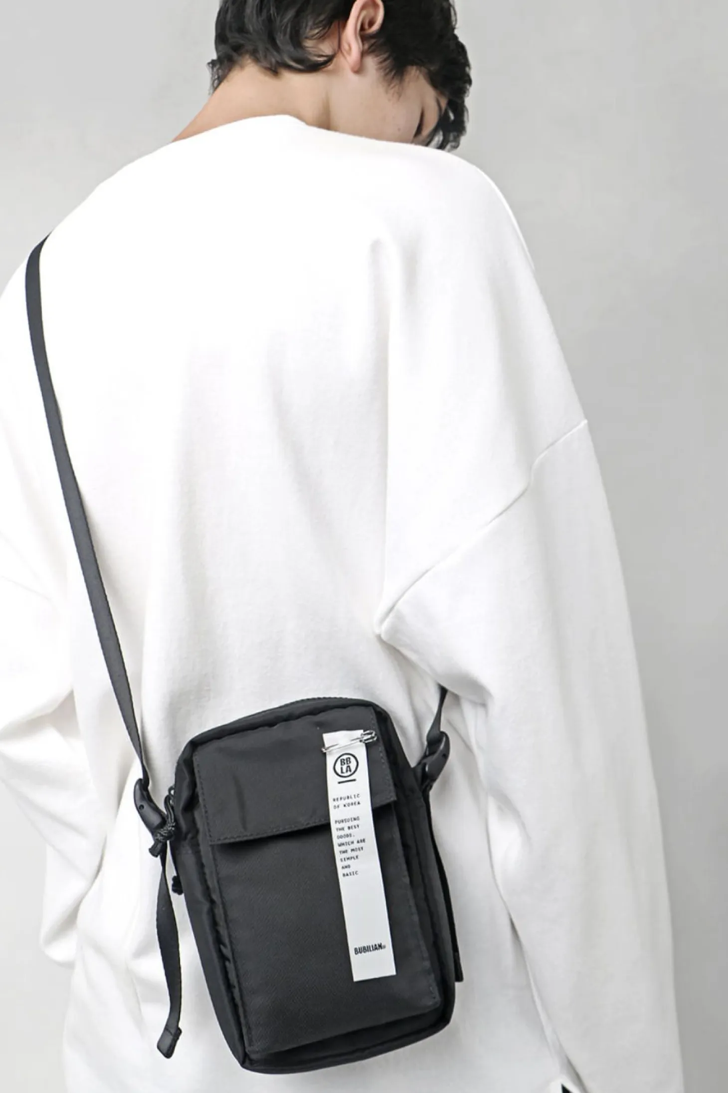Simple Black Phone Crossbody Bag