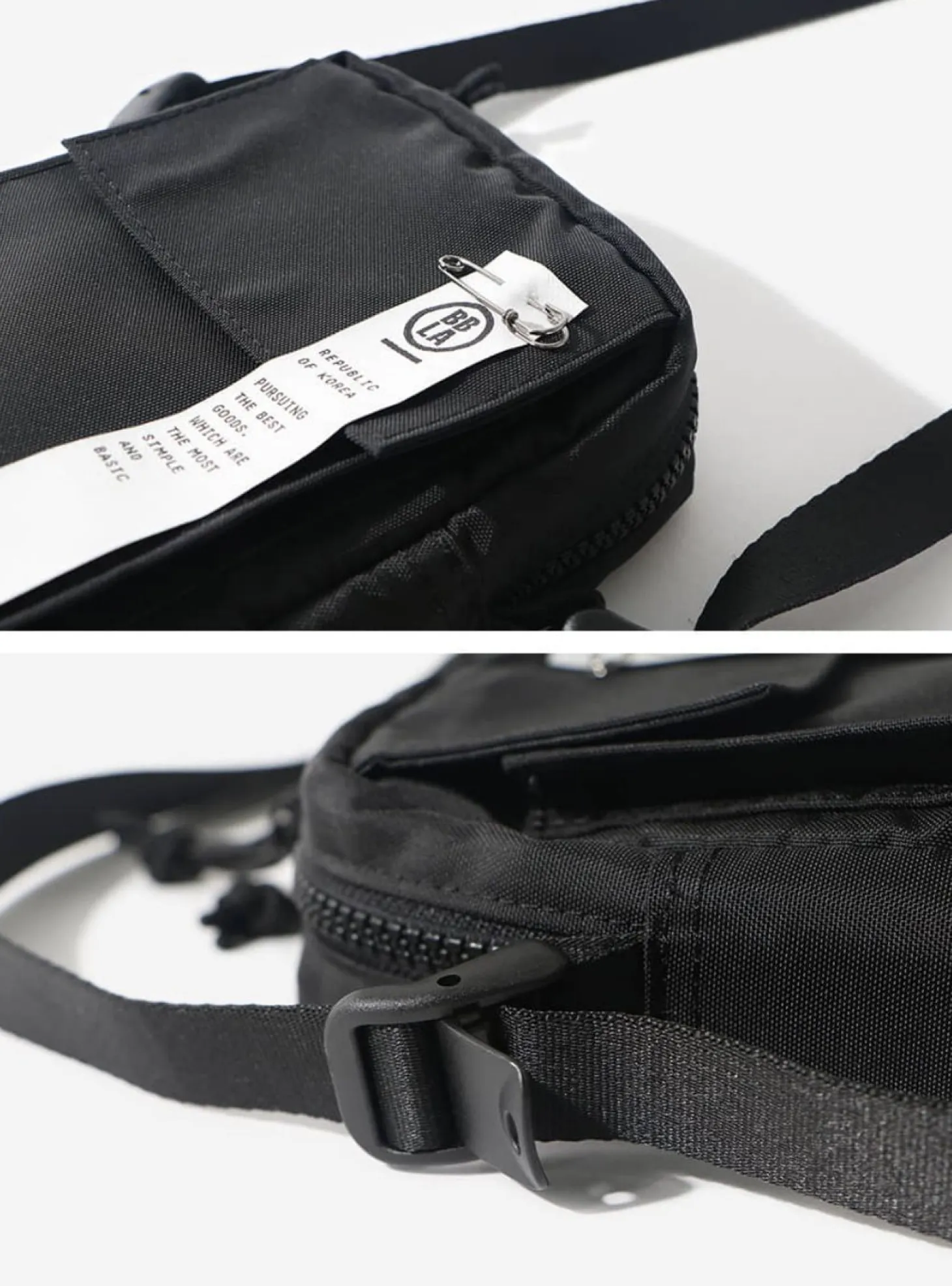 Simple Black Phone Crossbody Bag