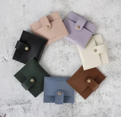 Simple Button Half Wallet