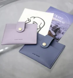 Simple Button Half Wallet