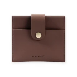 Simple Button Half Wallet