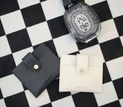 Simple Button Half Wallet