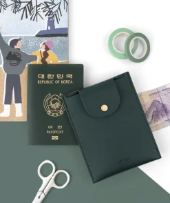 Simple Button Passport Pocket