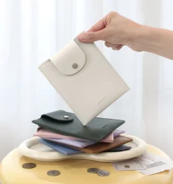 Simple Button Passport Pocket