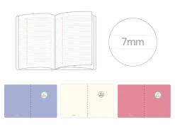 Simple Kind B5 Short Notebook