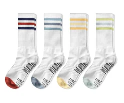 Simple Non-slip Athletic Crew Socks