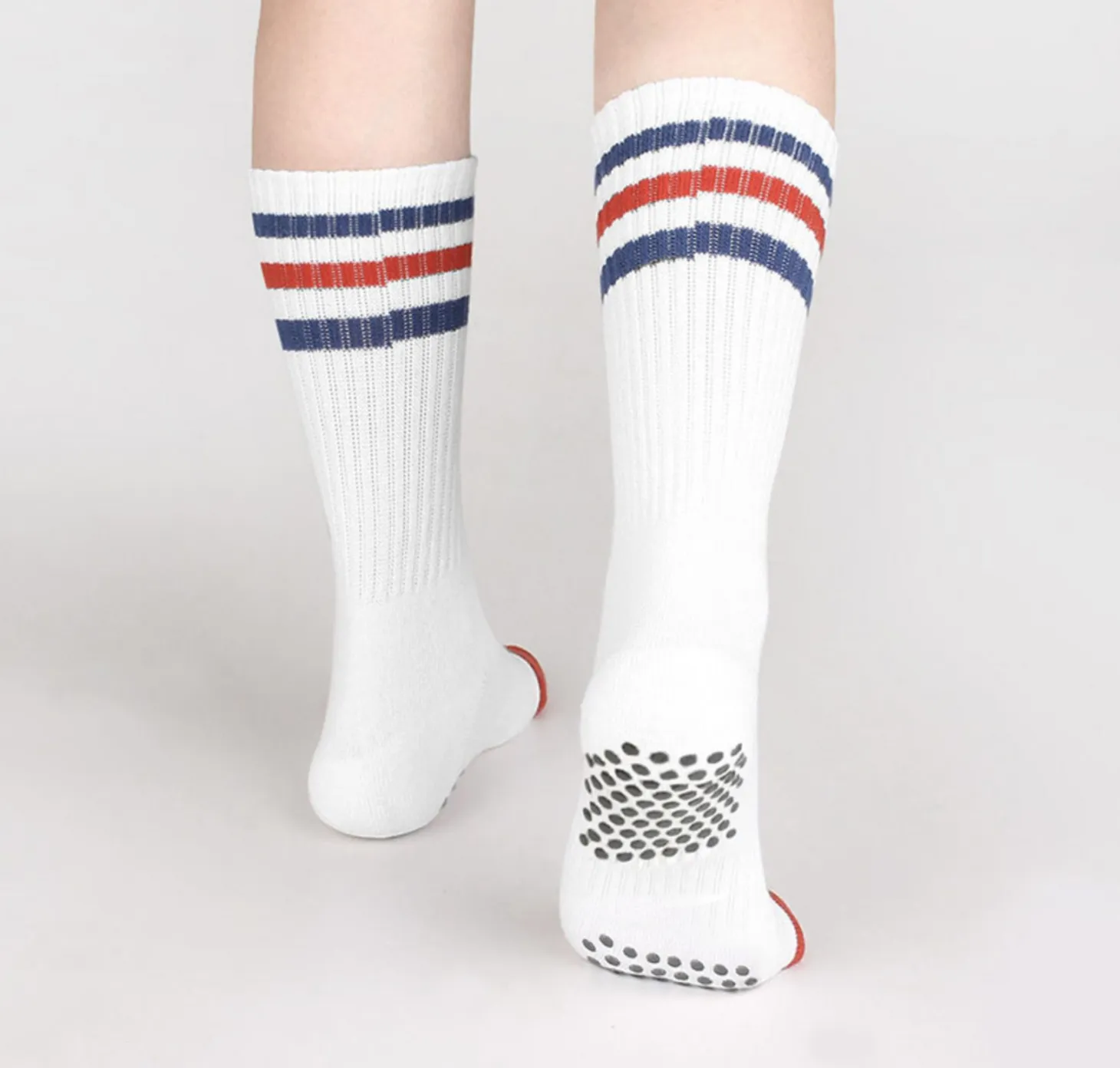 Simple Non-slip Athletic Crew Socks