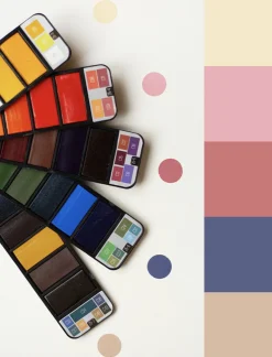 Simple Palette Round Sticker