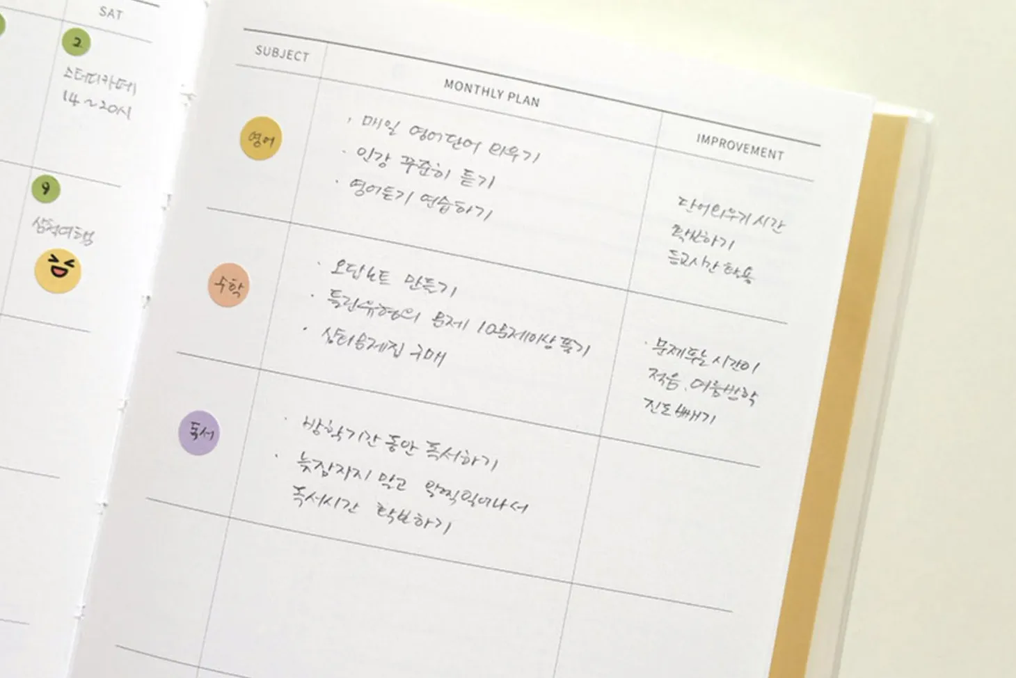 Simple Quarterly Study Planner
