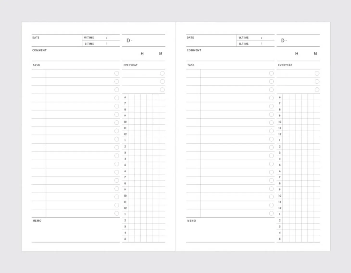 Simple Quarterly Study Planner