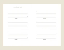 Slim Book Lover's Archive Reading Journal