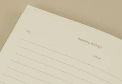 Slim Book Lover's Archive Reading Journal