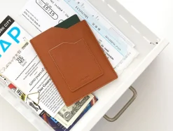 Slim Leather Passport Holder