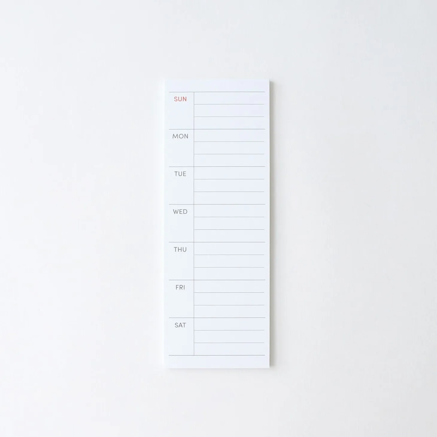 Slim Schedule Sticky Note v1